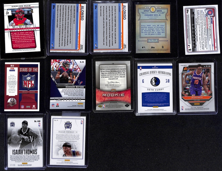 Lot of (45+) Mostly Modern Multi-Sport Lot w. Many Stars Like Tom Brady, Judge, Ohtani, Trout, Many Others and Autographs